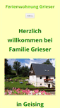 Mobile Screenshot of fewo-grieser.de